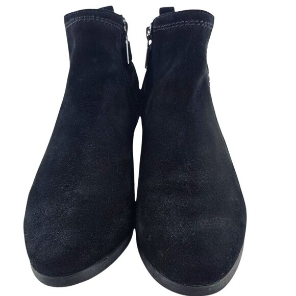 Blondo Womens 8 Idra Black Suede Side Zip Ankle Booties - Picture 7 of 11